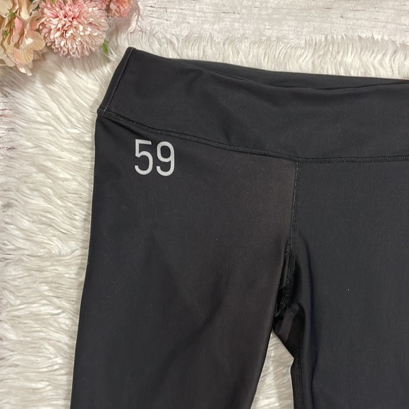 Splits59 Single Racer Stripe Logo Mid Rise 7/8 Leggings - Picture 4 of 10